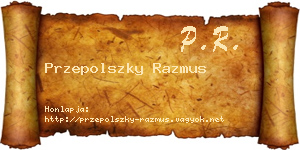 Przepolszky Razmus névjegykártya